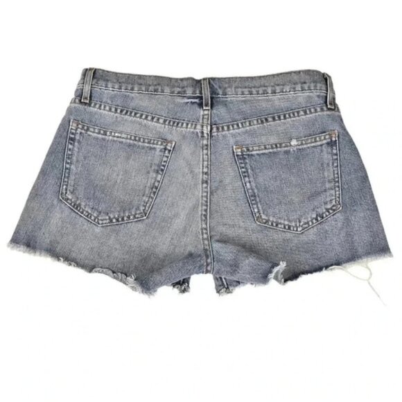 Gap Best Girlfriend Distressed Cutoff Jean Denim Short Size 26 - Picture 2 of 6
